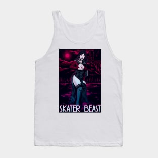 Vampire, Skateboard, Skater, City, Halfpipe, Girl Tank Top